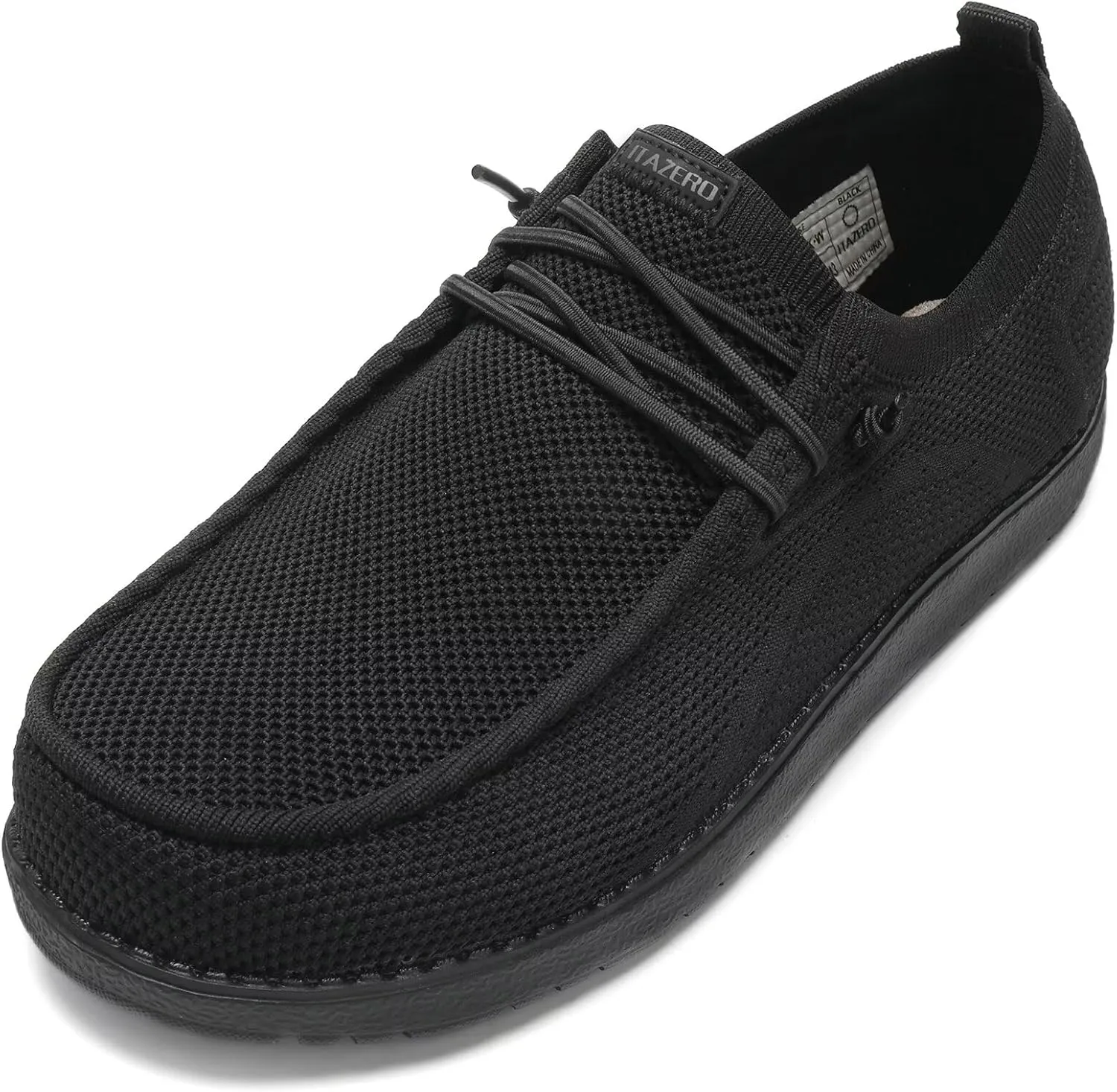 1TAZERO Wide-Shoes for Men-Slip on Walking-Loafers Casual-Shoes - Wide Width Comfortable Orthopedic Shoes for Men with Arch Support for Plantar Fasciitis
