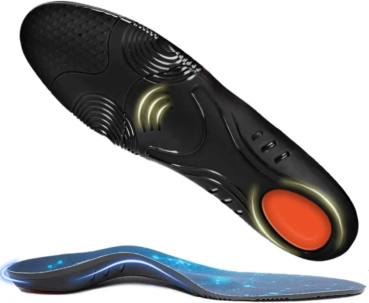 240lbs Plantar Fasciitis Relief Insoles Men Women, Comfort Metatarsal High Arch Support Shoe Inserts,Heavy Duty Orthotic Inserts for Pain Relief,Work Boot Shoe Insole for Flat Feet & Pronation