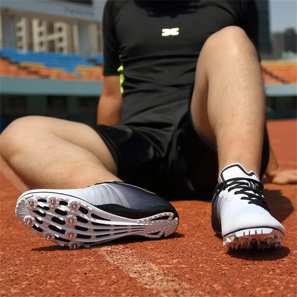 ailishabroy Mens Womens Track and Field Shoes Spikes Track Race Jumping Sneakers Professional Running Nail Spikes Shoes Man Woman
