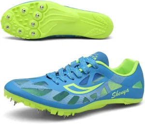 ailishabroy Mens Womens Track and Field Shoes Spikes Track Race Jumping Sneakers Professional Running Nail Spikes Shoes Man Woman