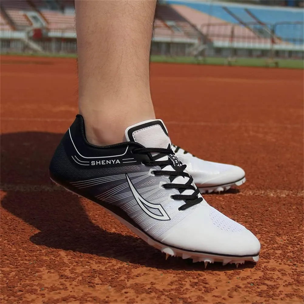 ailishabroy Mens Womens Track and Field Shoes Spikes Track Race Jumping Sneakers Professional Running Nail Spikes Shoes Man Woman