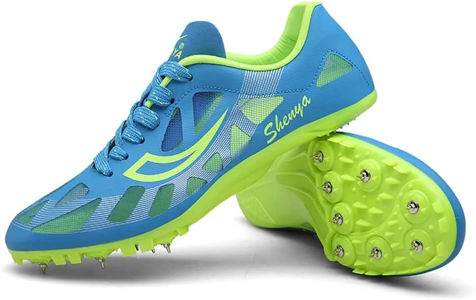 ailishabroy Mens Womens Track and Field Shoes Spikes Track Race Jumping Sneakers Professional Running Nail Spikes Shoes Man Woman
