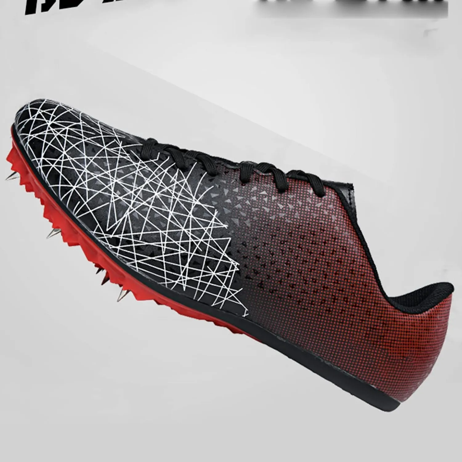 AIRFUL Mens Track and Field Shoes Teenagers Spikes Sneakers Boys Track Race Jumping Professional Running Nail Spikes Shoes Boys Girls (Color : Black, Size : 8 Women/6.5 Men)