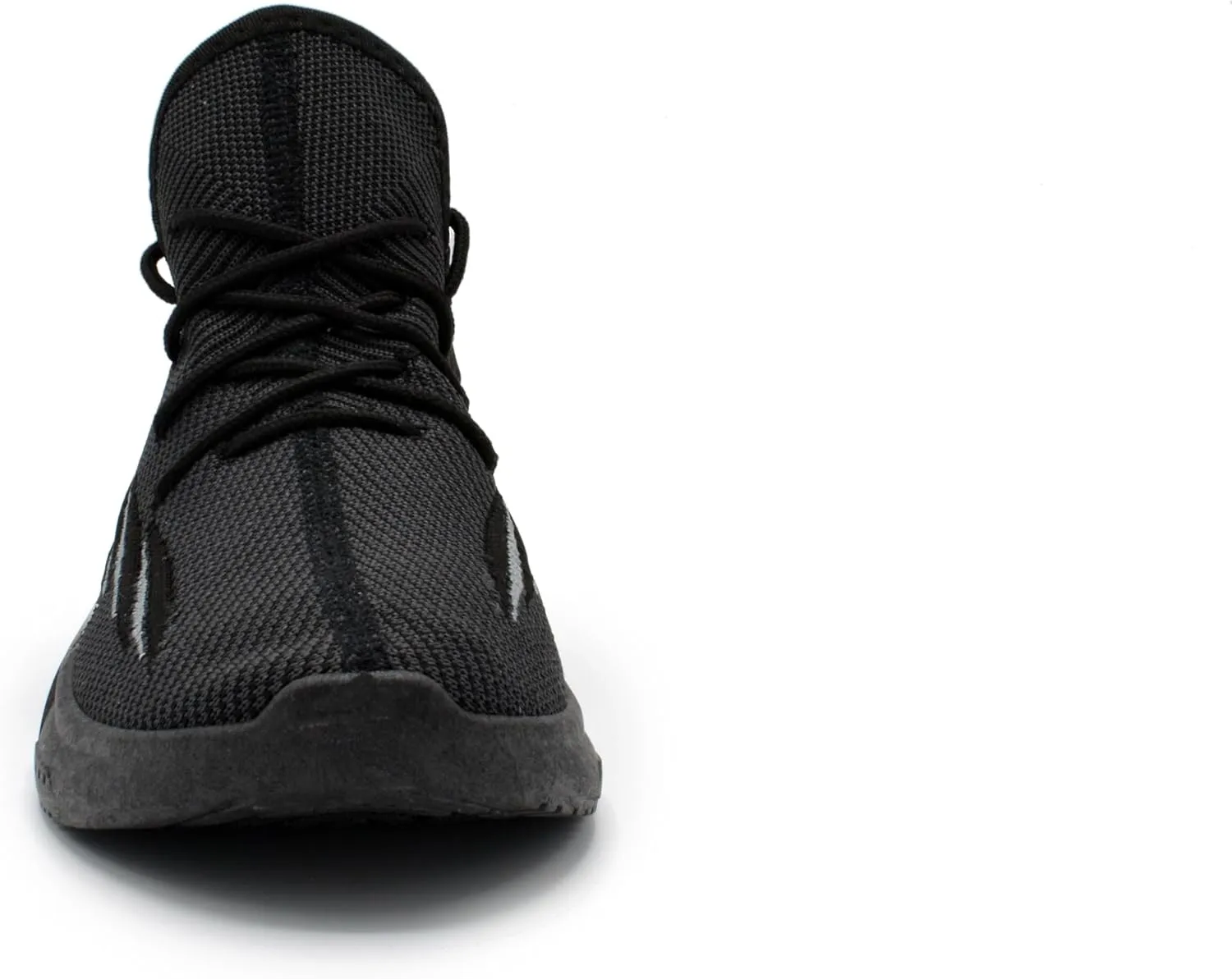 AKADEMIKS Men's Fit Knit Jogger Sneakers, Breathable Running Shoes for Athletic and Casual Wear