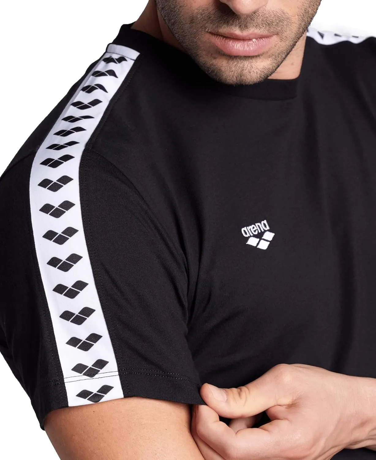 ARENA Men's Team T-Shirt 100% Cotton Slim Fit Short Sleeve Casual Athletic Wear