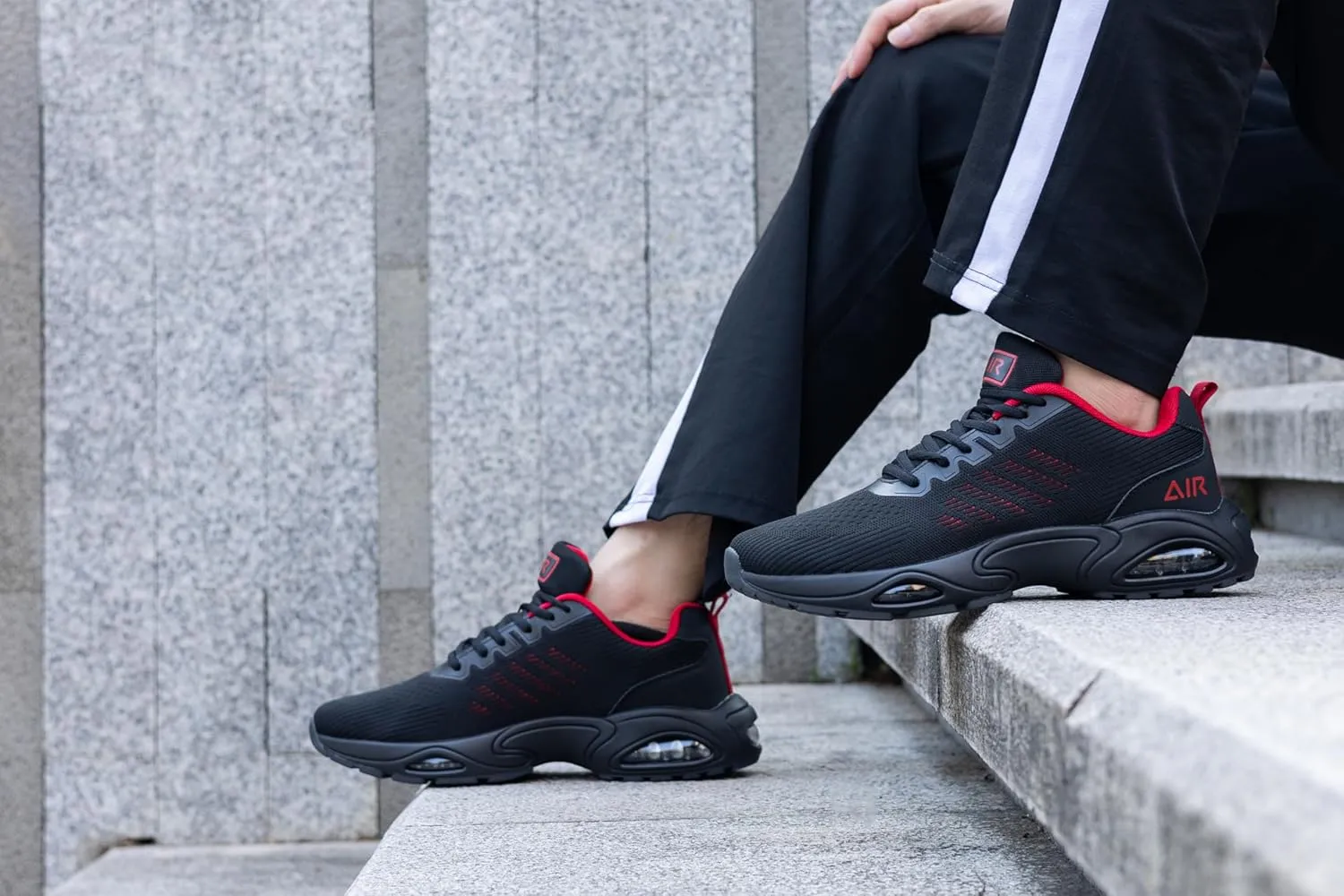 Autper Men's Air Athletic Running Shoes Lightweight Breathable Tennis Walking Sneakers for Gym Jogging Sports US 7-13