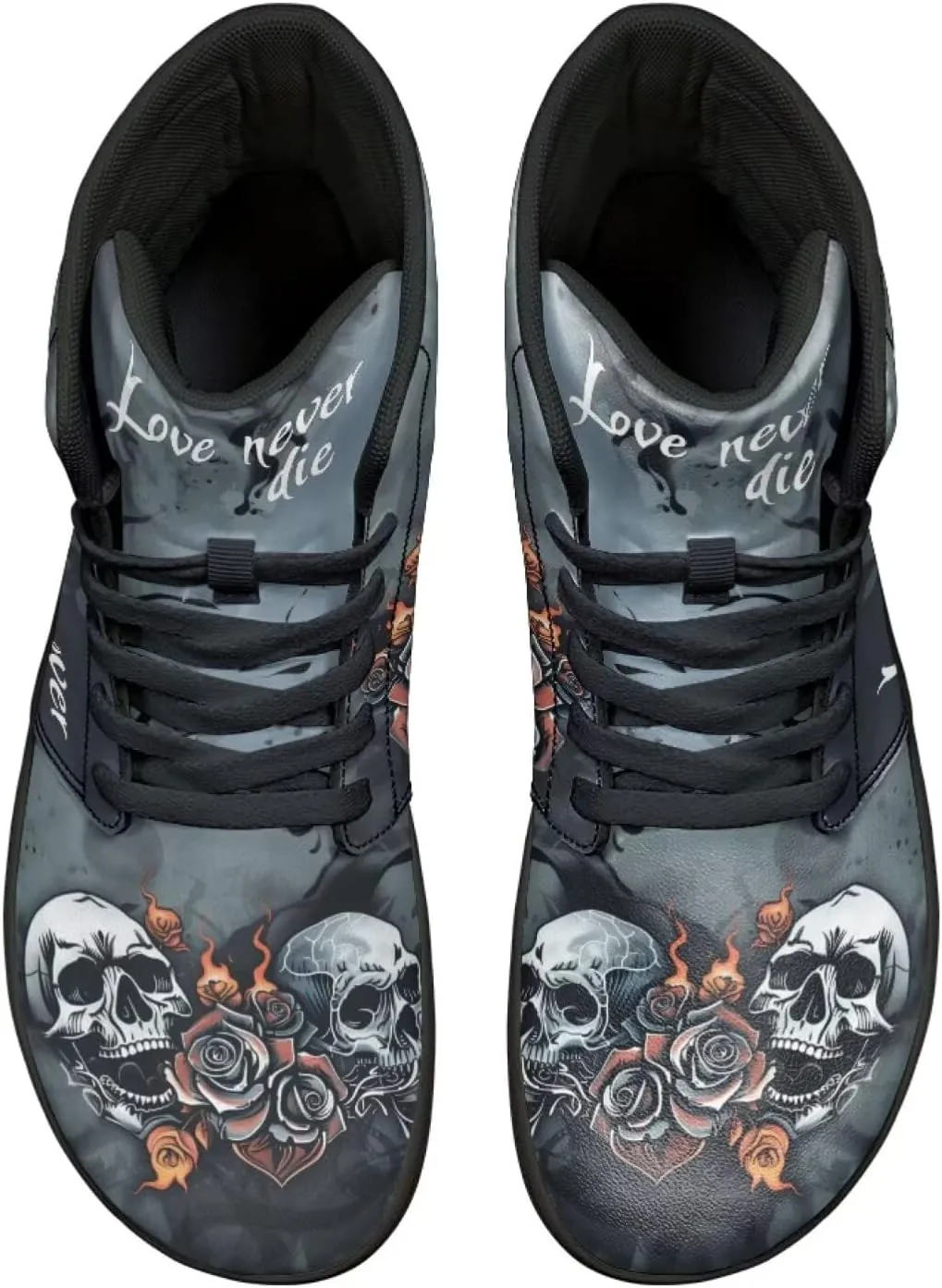 Binienty Men Women High Top Barefoot Shoes Lace Up PU Leather Sneaker Anti Slip