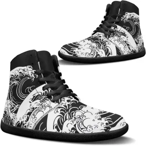 Binienty Mens Barefoot Shoes High Top Womens Minimalist Trail Running Barefoot Shoes Wide Toe Box