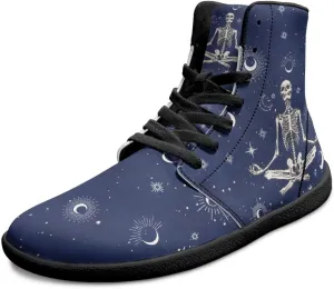 Binienty Men's Wide Barefoot Shoes High Top Minimalist Sneakers Anti Skid Zero Drop Sport Shoes US 6-14