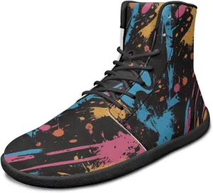 Binienty Men's Wide Barefoot Shoes High Top Minimalist Sneakers Anti Skid Zero Drop Sport Shoes US 6-14