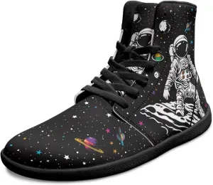Binienty Men's Wide Barefoot Shoes High Top Minimalist Sneakers Anti Skid Zero Drop Sport Shoes US 6-14
