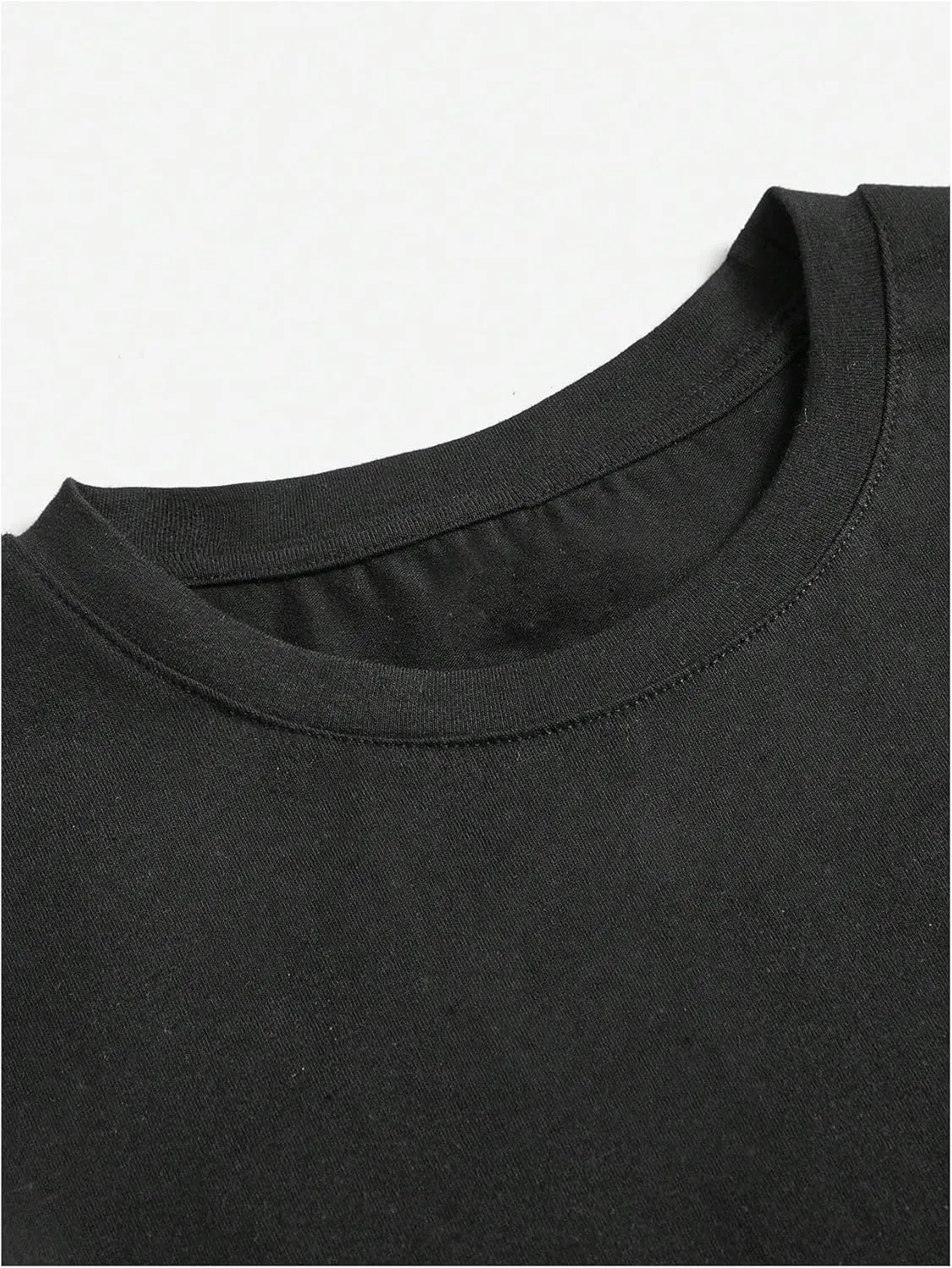 Boy's Casual Tropical Star Letter Print T Shirt Short Sleeve Crew Neck Drop Shoulder Tee Tops