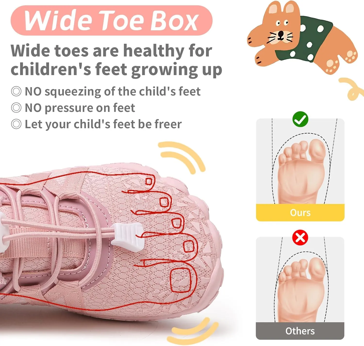 Boys Girls Barefoot Shoes Kids Toddler Wide Toe Box Minimalist Zero Drop Water Shoes Footwear Athletic Sneakers for Wrestling Hiking Camping Skateboard Climbing Running Training Sport Light Breathable