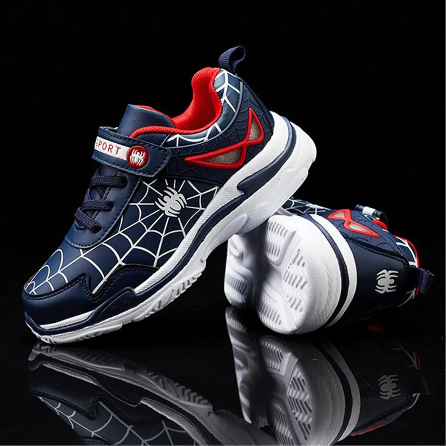 Boys Lightweight Sneakers Leather Kids Toddler Girls Tennis Running Shoes