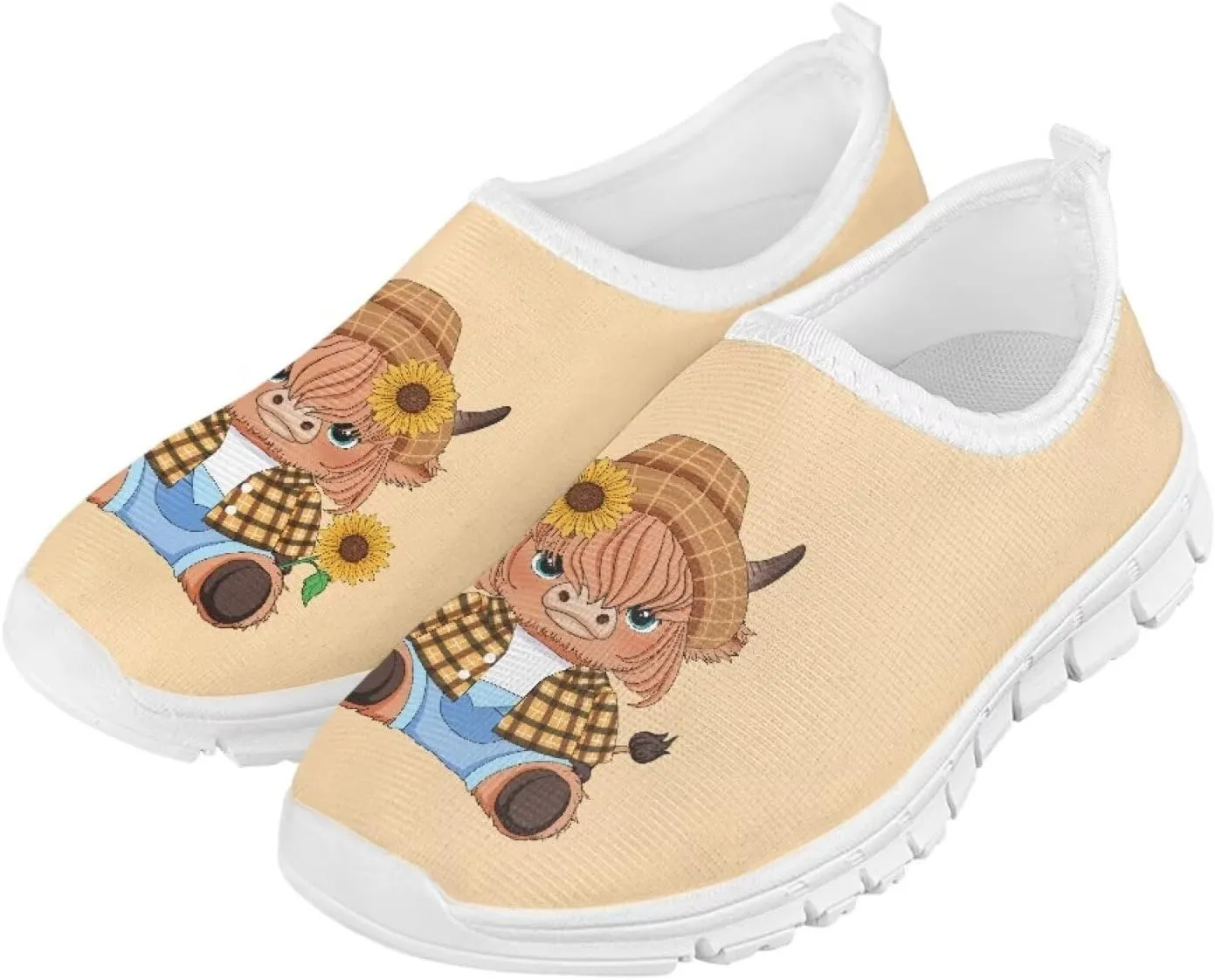 Boys Running School Shoes Funny Print Kids Casual Sneakers for Travel