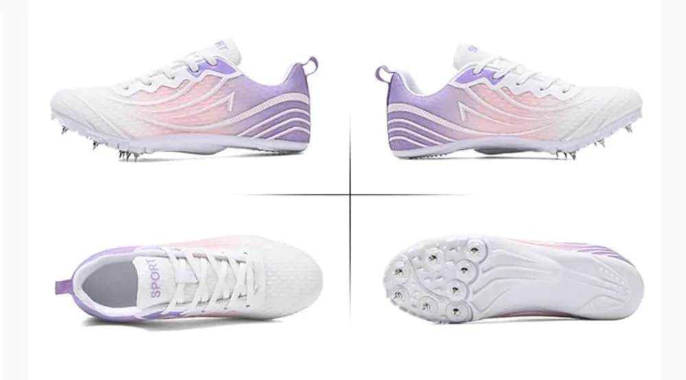 Breathable Mesh Track & Field Shoes for Men Women Boys Girls - 8 Spikes Running Racing Sneakers for Sprint & Professional Sports