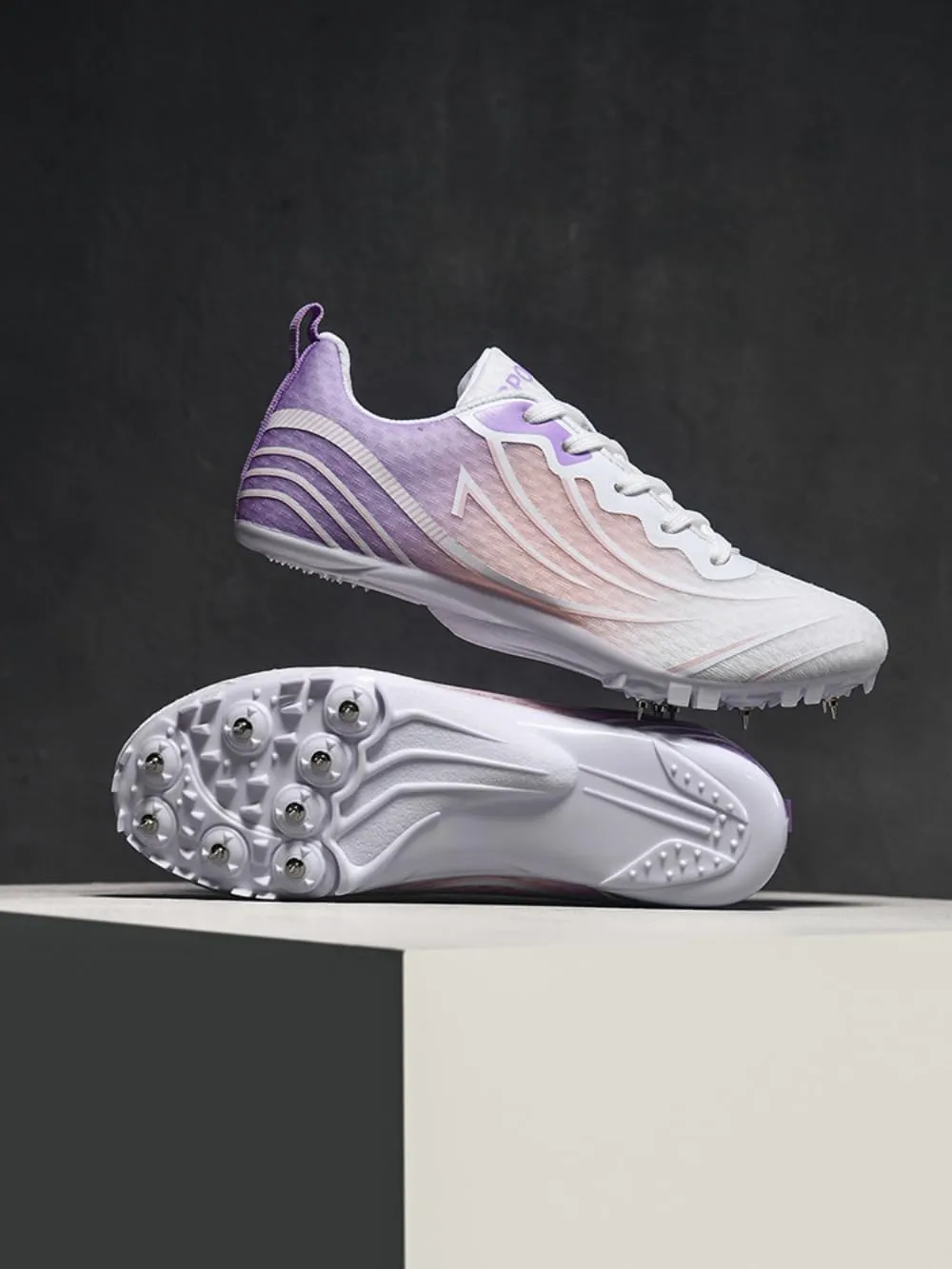 Breathable Mesh Track & Field Shoes for Men Women Boys Girls - 8 Spikes Running Racing Sneakers for Sprint & Professional Sports