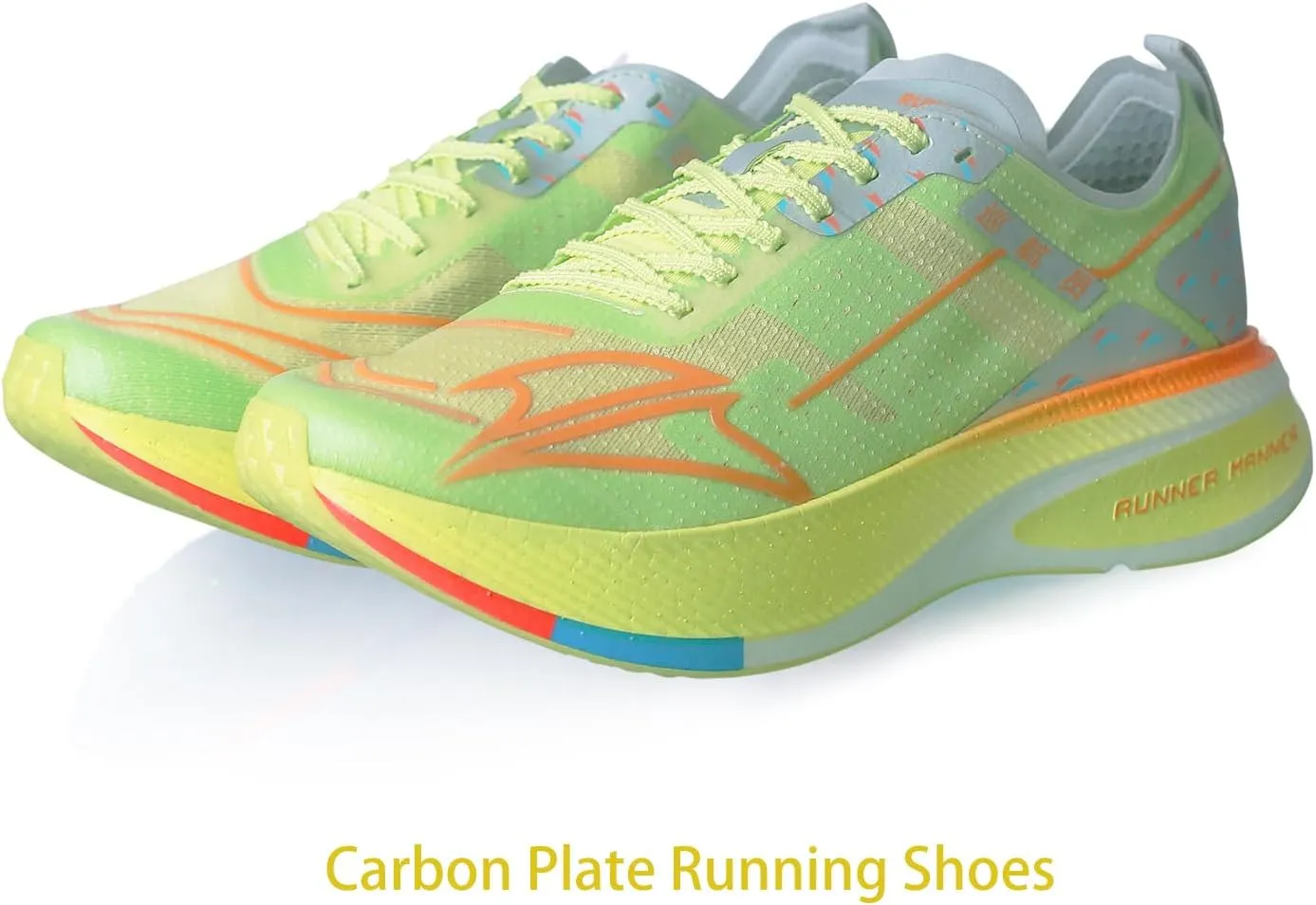 Carbon Plate Running Shoes for Men – Cushioned, Lightweight, Breathable, Non-Slip Road Sneakers