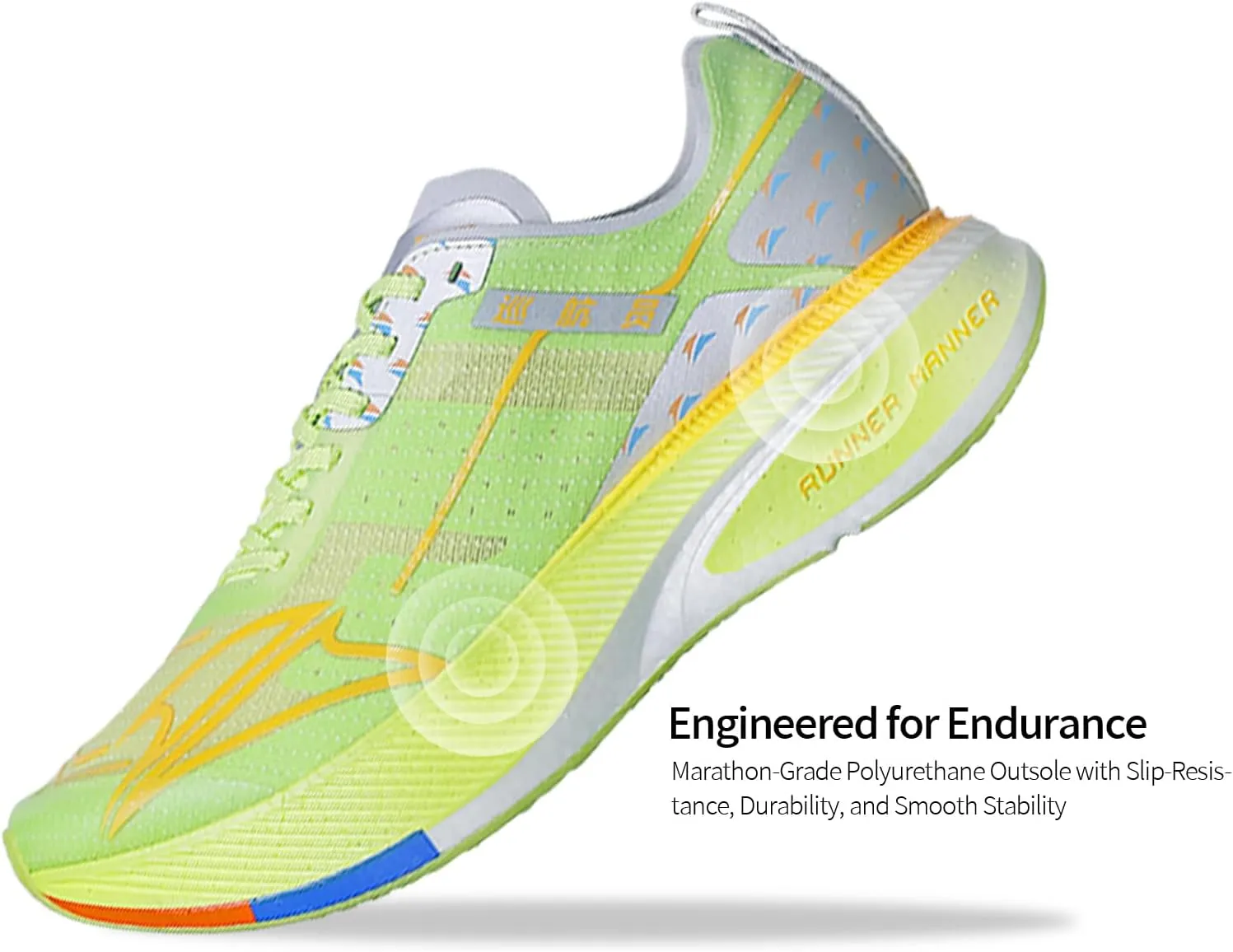 Carbon Plate Running Shoes for Men – Cushioned, Lightweight, Breathable, Non-Slip Road Sneakers