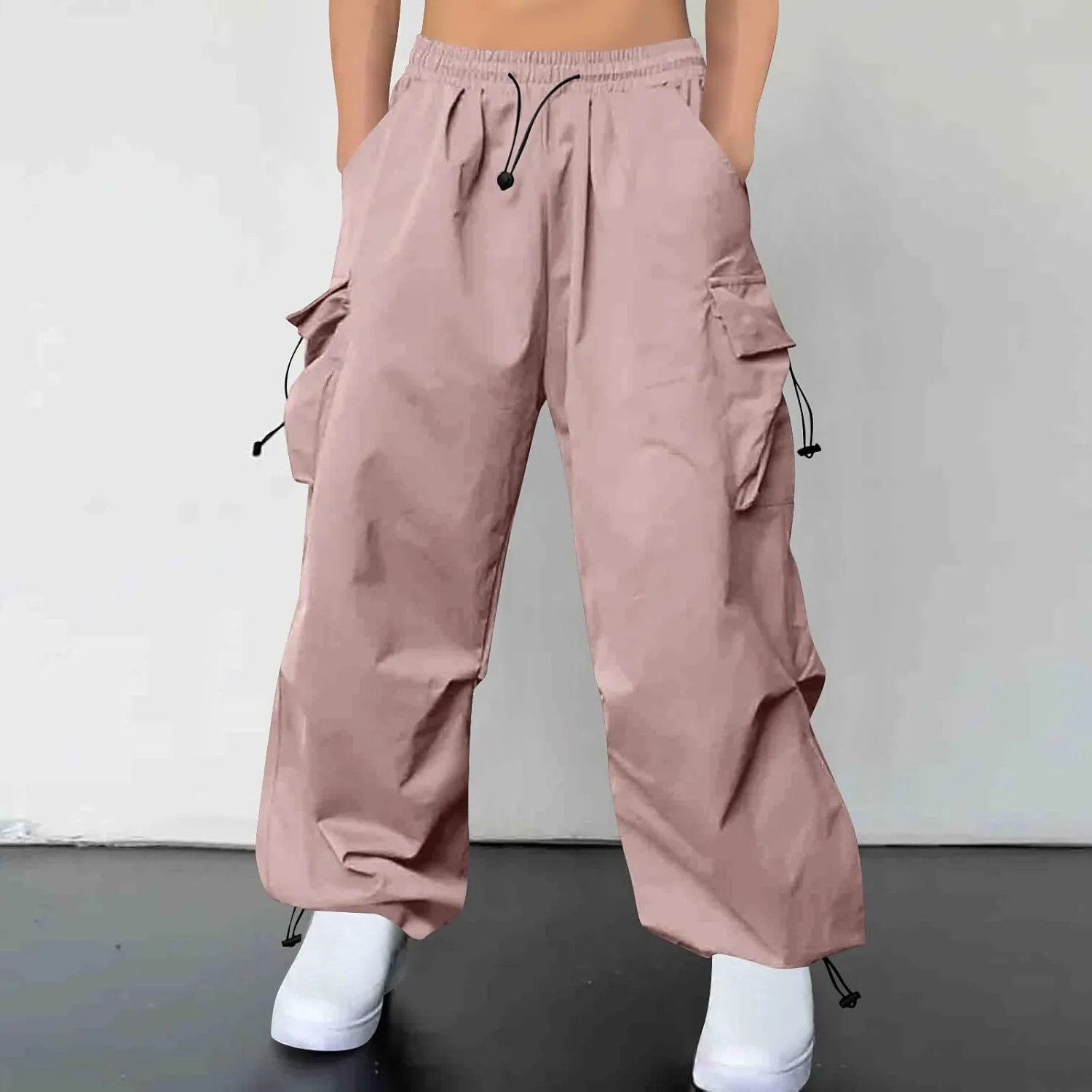 Cargo Pants for Men Baggy Big and Tall Trendy Casual Parachute Pant Harem Joggers Loose Fit with Multi Pocket Streetwear