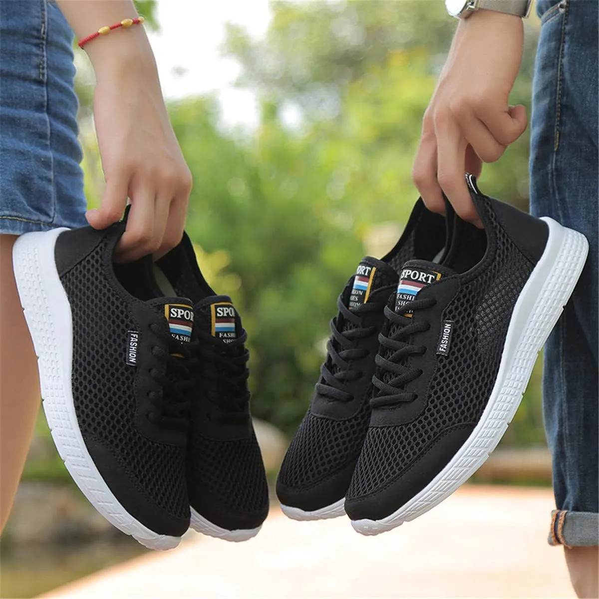 ChicWind Couples Athletic Walking Shoes for Women and Men Casual Mesh-Comfortable Sneakers