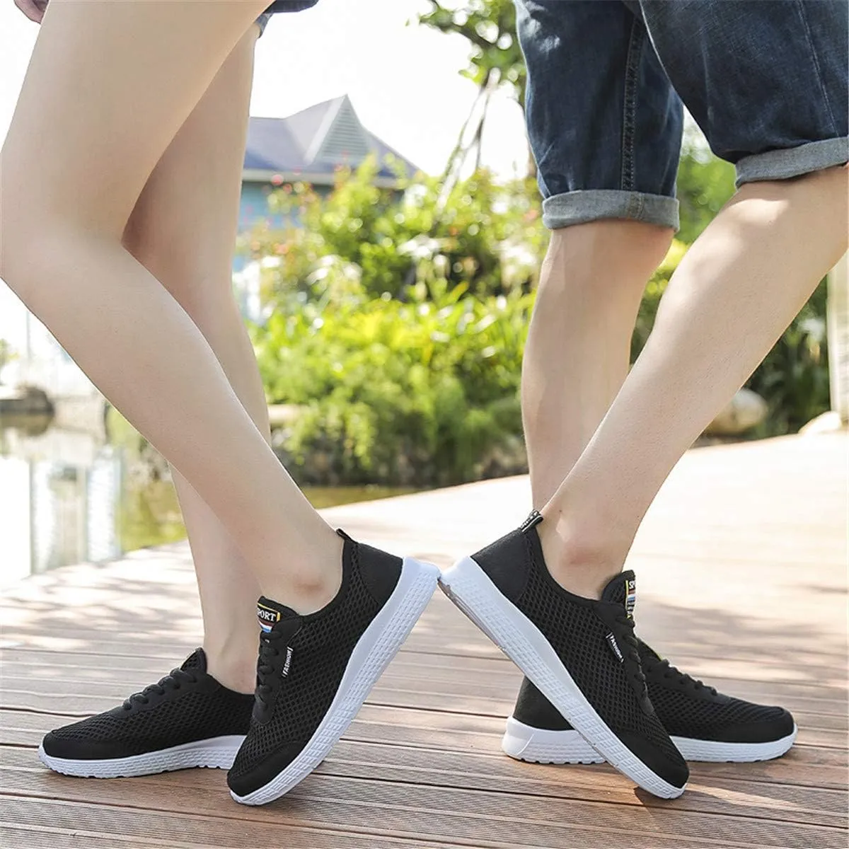 ChicWind Couples Athletic Walking Shoes for Women and Men Casual Mesh-Comfortable Sneakers