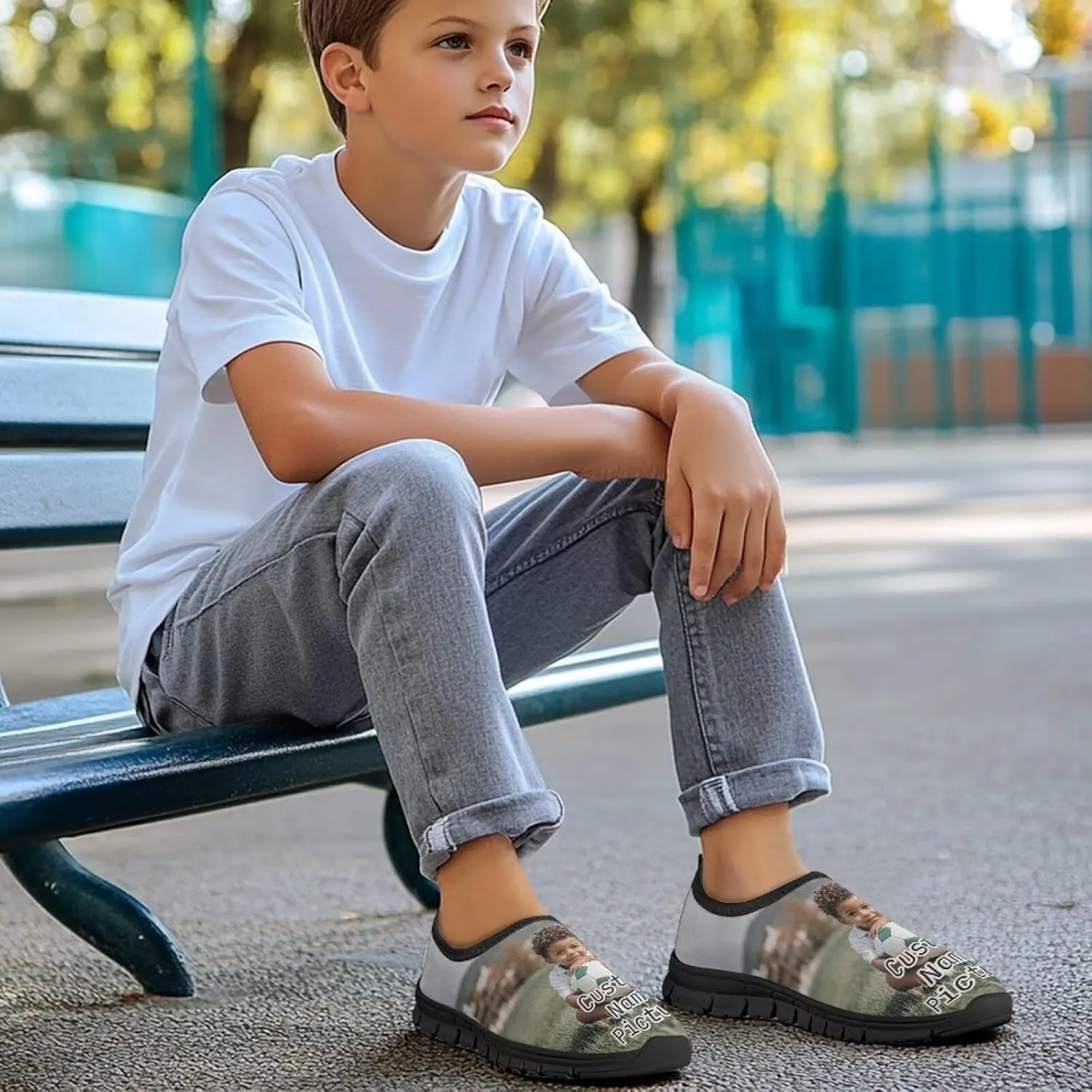Custom Shoes Boys Tennis Shoes Personalized Design Slip On Shoes for Kids