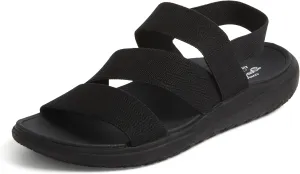 Dearfoams Women's Emilia Slip on Comfortable Cushioned Gore Lightweight Sandal Flat