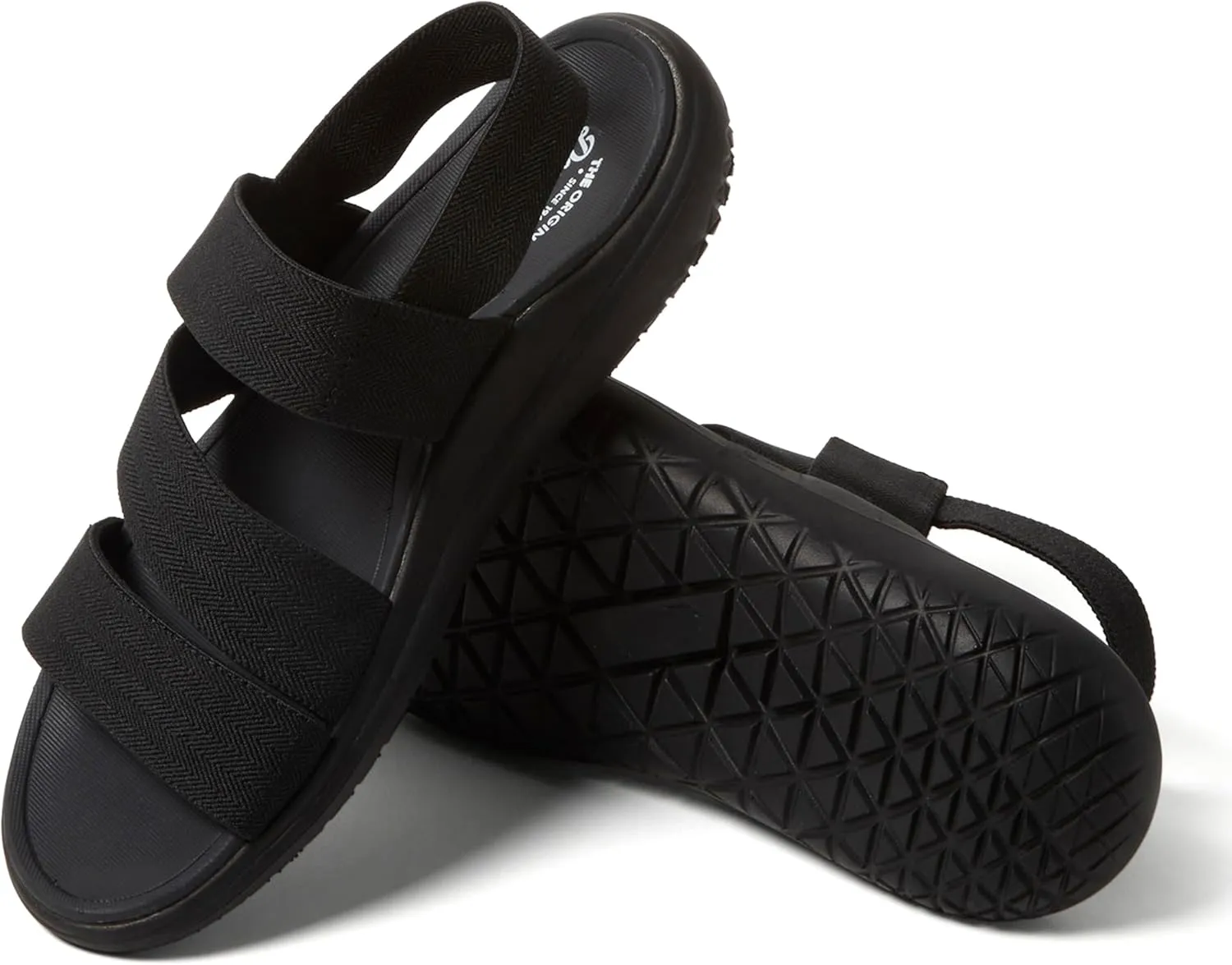 Dearfoams Women's Emilia Slip on Comfortable Cushioned Gore Lightweight Sandal Flat