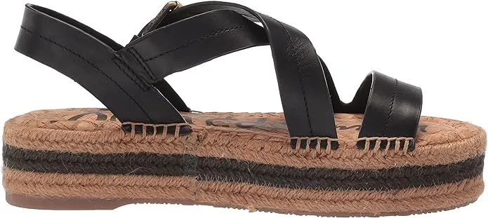 Digital Sam Toe Curated collection Sandals Open Wedge Ankle Black Edelman Aisling Heeled Strap Espadrilles