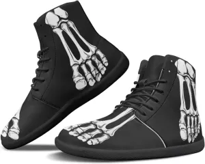 Doojoayie High Top Shoes for Men Wide Width PU Leather Shoes Emerging Adult