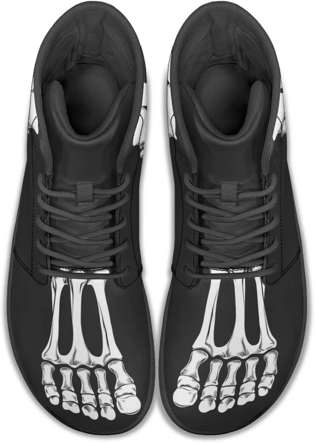 Doojoayie High Top Shoes for Men Wide Width PU Leather Shoes Emerging Adult