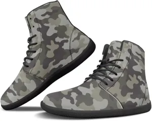 Doojoayie High Top Shoes for Men Wide Width PU Leather Shoes Emerging Adult