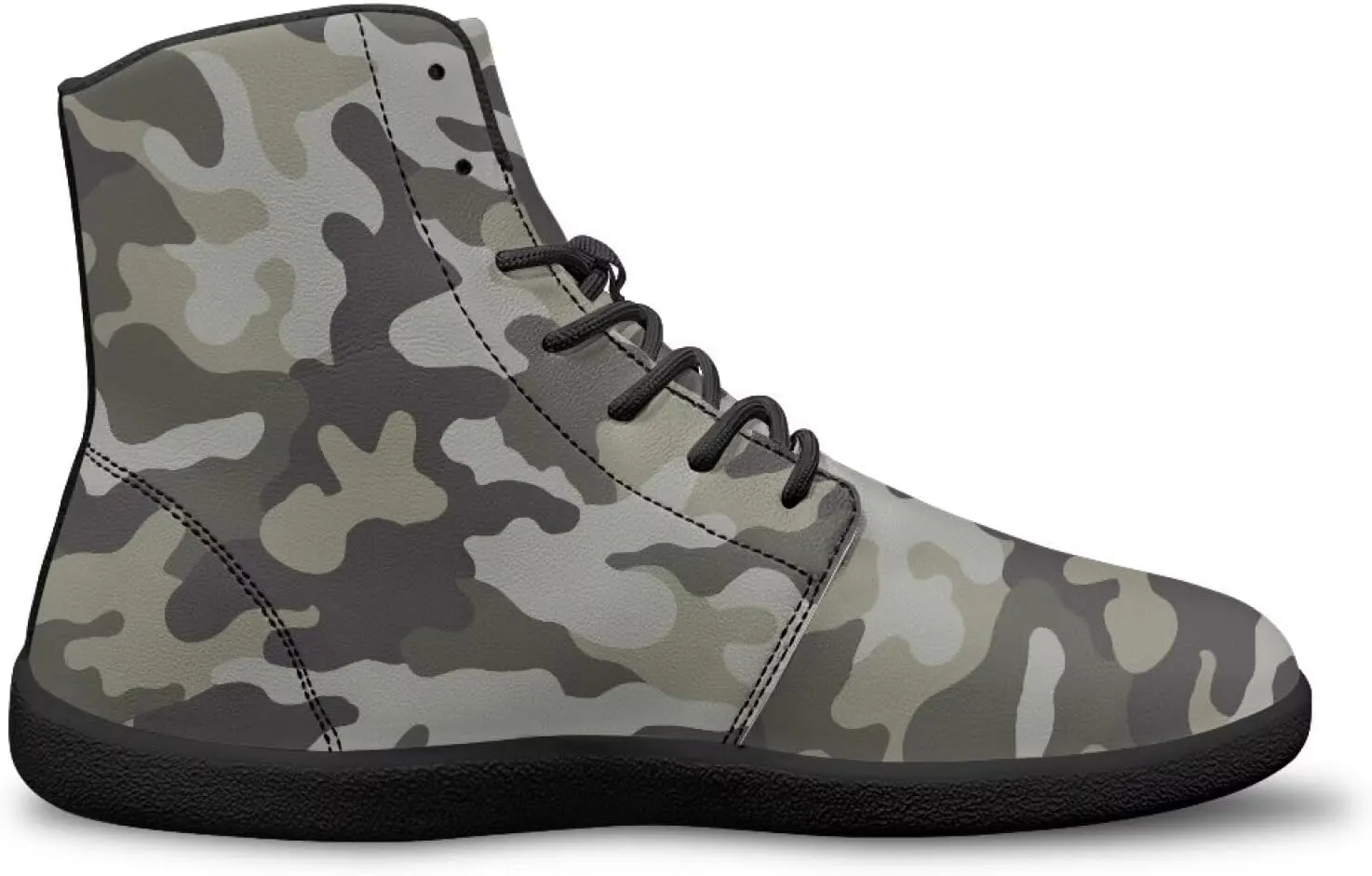 Doojoayie High Top Shoes for Men Wide Width PU Leather Shoes Emerging Adult