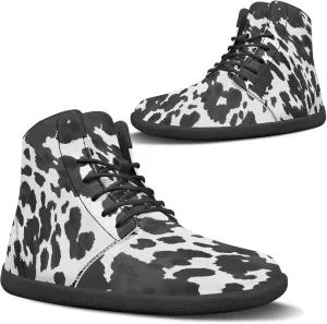 Doojoayie High Tops for Women Wide Barefoot Shoes Trendy Leopard Print Walking Shoes