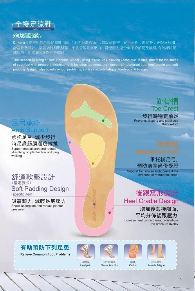 DR.KONG WOMEN TOTAL CONTACT SANDALS DK-S3001841-PIK(RP : $149)