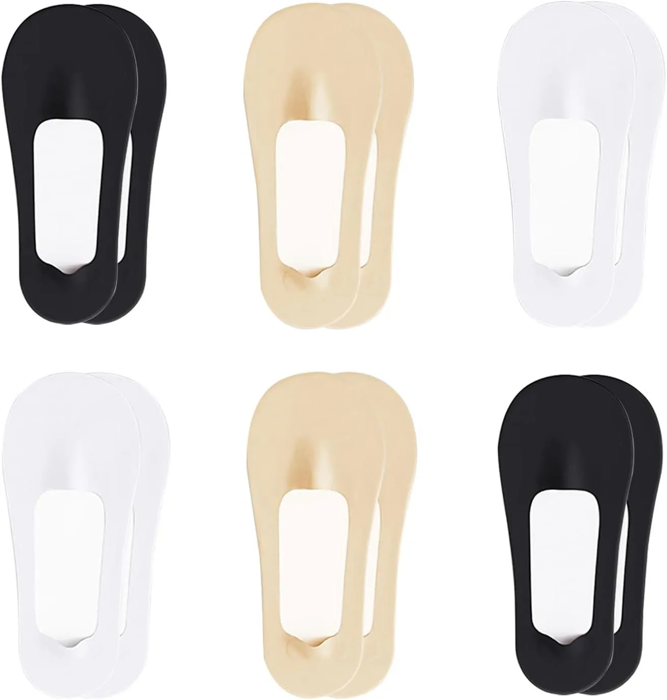 fidragon Women No Show Socks Low Cut Women Invisible for Flats and Dress Shoes Liner Socks with Non-Slip Heel Grips