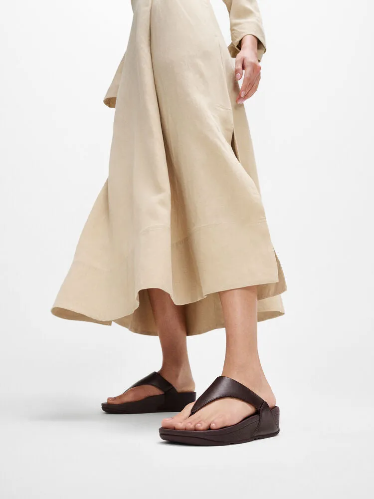 FitFlop Lulu Leather Sandals - Plumberry