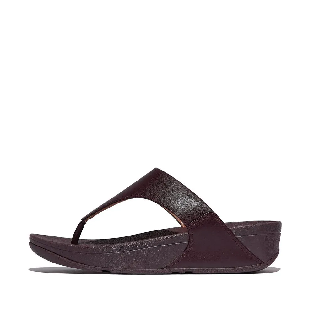 FitFlop Lulu Leather Sandals - Plumberry