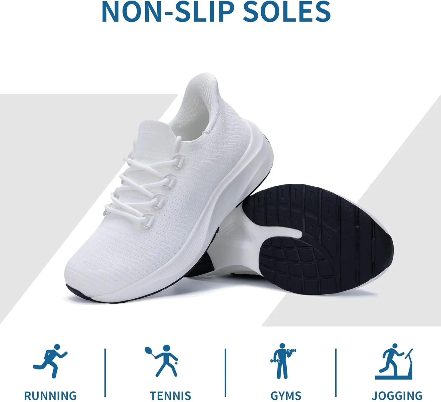 GANNOU Womens Walking Shoes Slip On Sneakers Tennis Lightweight Running Shoes