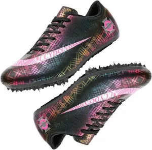GEXECEUSS Mens Track and Field Shoes for Running Training - Youth Racing Spike Shoes - Professional Sprint Sport Sneakers