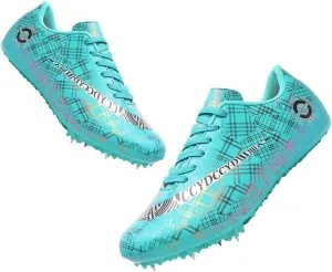 GEXECEUSS Mens Track and Field Shoes for Running Training - Youth Racing Spike Shoes - Professional Sprint Sport Sneakers