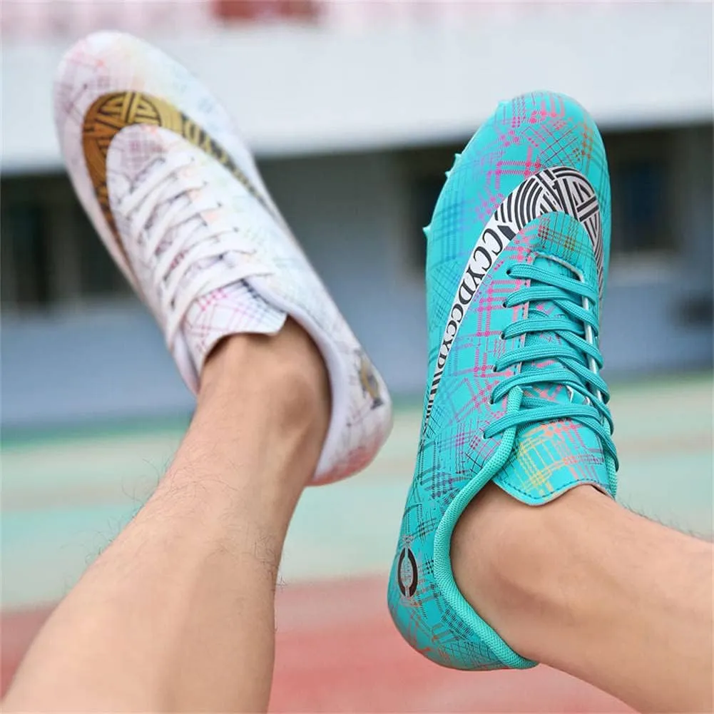 GEXECEUSS Mens Track and Field Shoes for Running Training - Youth Racing Spike Shoes - Professional Sprint Sport Sneakers