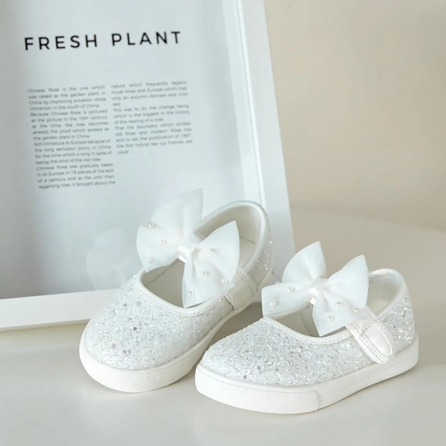 GINFIVE Toddler Girls Sneakers Little Girls Slip On Shoes School Sneakers Toddler
