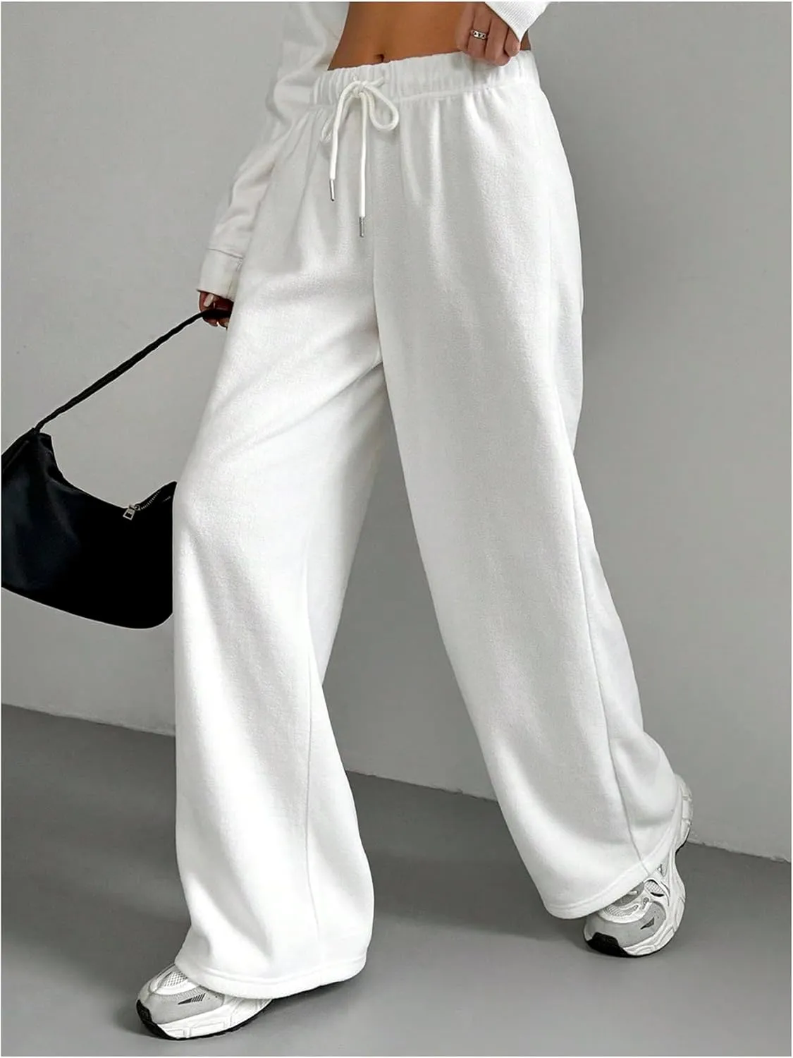 Girl's Basic Straight Leg Long Pants Soft Baggy Track Pant Sports Wear