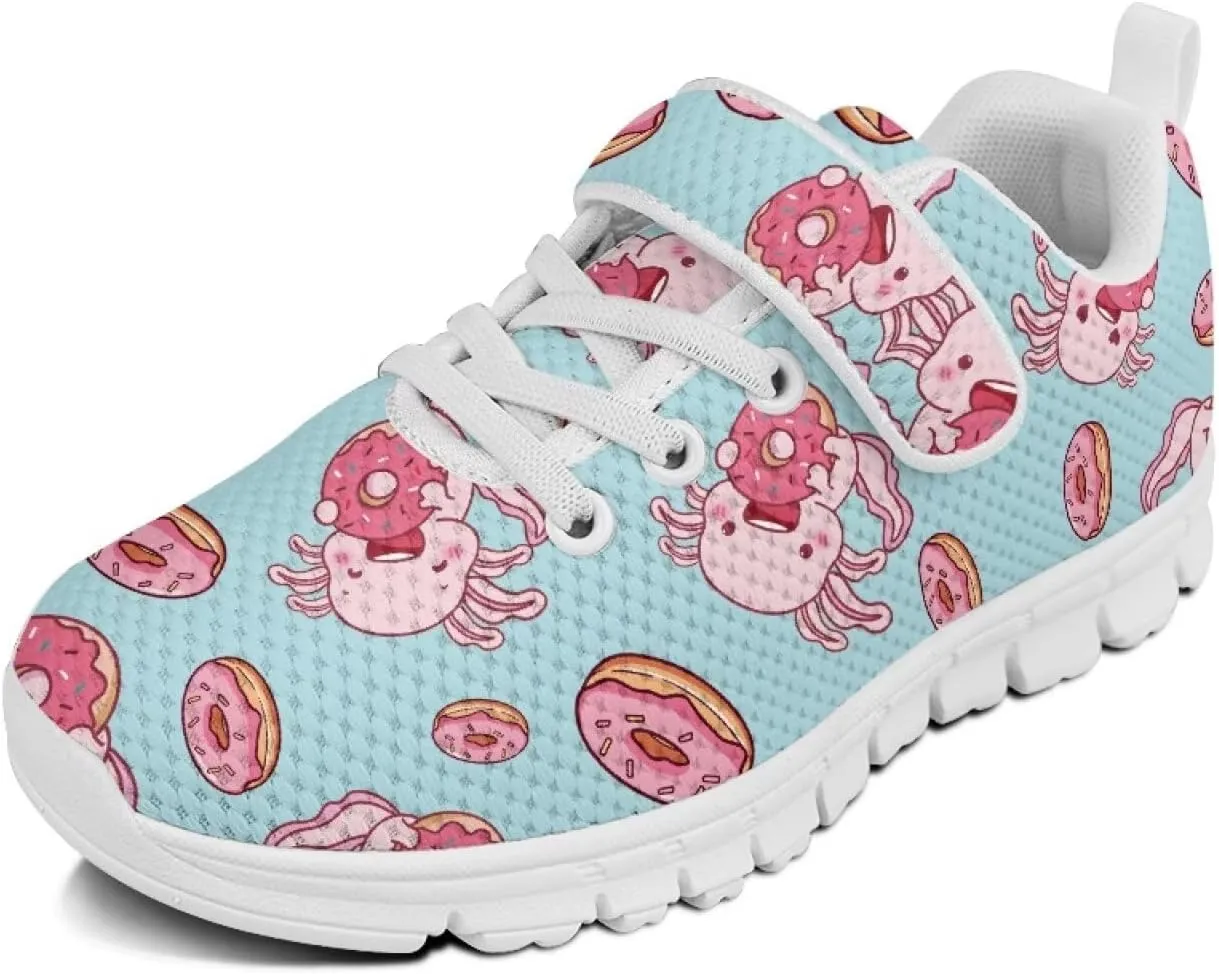 Girls Boys Lightweight Strap Sneakers Non-Slip Running Athletic Shoes High Top Barefoot Shoes Walking Sneakers