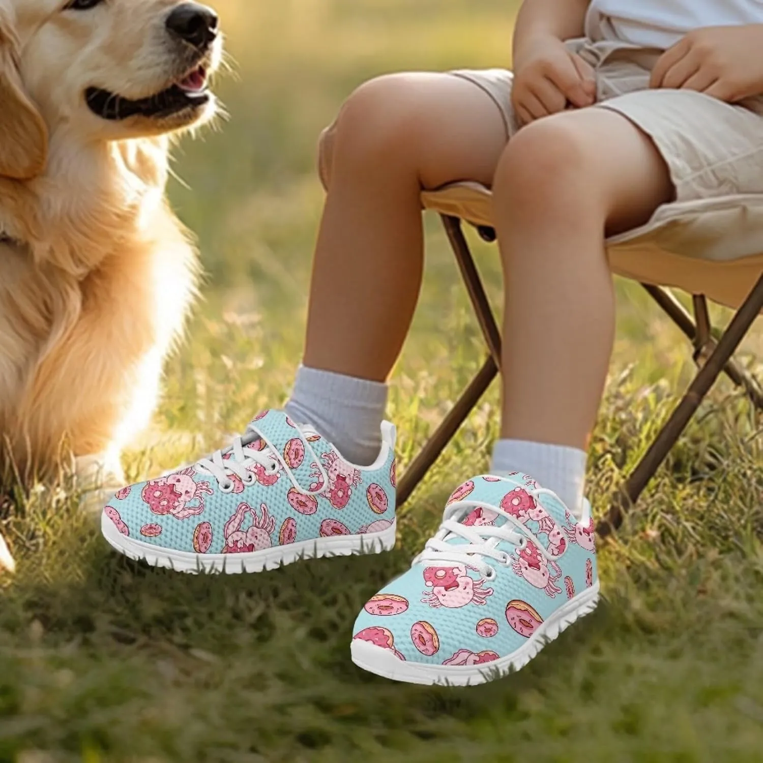 Girls Boys Lightweight Strap Sneakers Non-Slip Running Athletic Shoes High Top Barefoot Shoes Walking Sneakers