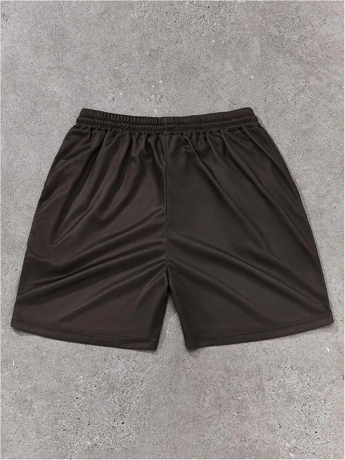 GORGLITTER Men's Reflective Cartoon Graphic Drawstring Waist Track Shorts Workout Short Pants