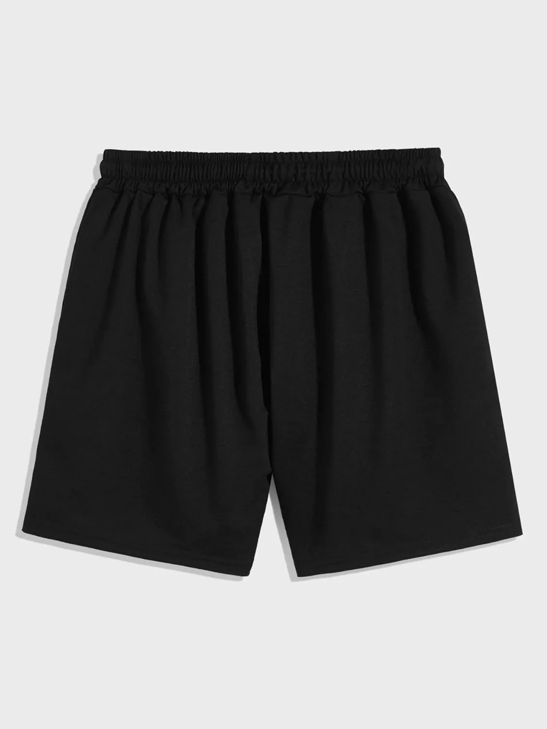 GORGLITTER Men's Reflective Cartoon Graphic Drawstring Waist Track Shorts Workout Short Pants