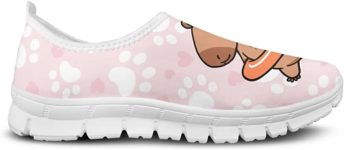 GOSTONG Sneakers for Women Slip on Home Loafers Non Slip Comfort Athletic Shoes Training Running Sneakers White US 5.5-11.5
